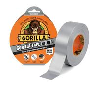 Gorilla Tape Silver 32m - Heavy Duty Duct Tape, Hand-Tearable & Extra Strong