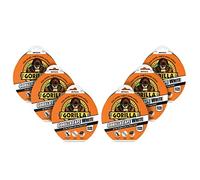 Gorilla Surf Duct Tape, Gorilla Tape White, 48mm x 27m, Heavy-Duty Weather-Resistant, 6 Pack