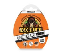 Gorilla Tape White (48mm x 10M) - 2 Pack - Heavy Duty, Weather-Resistant Duct Tape for Ultimate Holding Power