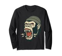 Gorilla Tattoo Vintage Classic American Old School Tattoos Long Sleeve T-Shirt