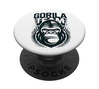 Gorilla Team Fierce Black and White PopSockets Adhesive PopGrip