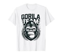 Gorilla Team Fierce Black and White T-Shirt