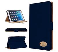 Gorilla Tech Apple iPad 10.9 10th Gen (2022) Genuine Luxury Leather Case Smart Protective Designer Stand Cover for 2022 Model, Protect Style Leather - Navy