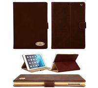 Gorilla Tech Apple iPad Mini 4 Genuine Luxury Executive Leather Case Smart Protective Designer Stand Cover for Mini 4th Gen Model A1538 A1550 Protect with Style Series Brown Leather Retail Packing