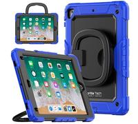 Gorilla Tech Armour Case For iPad Pro 9.7 (2016) - Shockproof Luxury Multi-Functional Smart Cover with Hand Holder, Kickstand & Pen Holder - Heavy Duty Protection & Convenient Use (Red)
