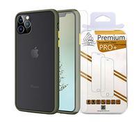 Gorilla Tech Case for iPhone 11 Pro Max Case With Tempared Glass Translucent Matte Back Screen Protector, Flexible Soft Edges Case, Shock Absorption Cover - Midnight Green for iPhone 11 Pro Max