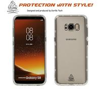 Gorilla Tech Defender Gel for Samsung Galaxy J3 (2017) Protective Case Transparent ultra-lightweight Slim TPU shock absorbers inner dotted mesh pattern Cover for Models J330F; J330DS; J330G; J330DS