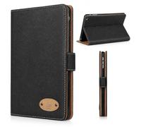 Gorilla Tech Leather Wallet Flip Case for iPad Models, Folio Protective Cover with Stand Function (Black, GT Leather iPad Air 11" (2025) Black)