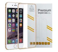 Gorilla Tech Premium iPhone 8 Plus and iPhone 7 Plus Full Tempered Glass Screen Protector Invisible Shield Crystal Clear HD Quality Aluminium Alloy Edges, Edge to Edge Full Screen Cover Protection 9H