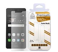 Gorilla Tech Twin Pack Premium Tempered Glass Screen Protector for Huawei P9 Invisible Shield Cover 9H Hardness Crystal Clear HD Quality Shatter and Scratch Resistant 3D Touch Compatible LCD Guard