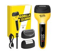 Gorilla Technique 3-in-1 Epilator 2000V, Facial & Body Hair Removal Device, Pain Relief Roller, Cordless Rechargeable Electric Tweezers & Shaver & Callus Remover, Women & Men, Korean Skin Care - 2000V
