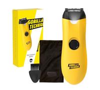 Gorilla Technique Mini Epilator 1000V, Pain Relief Roller, Facial & Body Hair Removal Device, Electric Tweezers for Women & Men, Specialized for Narrow and Sensitive Area, Black & Yellow - 1000V