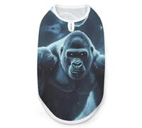 Gorilla Thunder Cute Dog Shirt Sleeveless Soft Breathable Pet Apparel Tank Top Summer Cool S