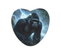 Gorilla Thunder Hanging Car Air Fresheners 1Pcs Aromatherapy Tablets Automotive Fragrance Scented Card Decor Love form