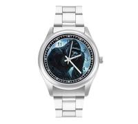Gorilla Thunder Watch for Men Metal Band Watches Business Gift Three-Hand Wrist Watch for Boyfriend Father