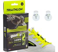 Gorilla - Triathlon Elastic Shoelaces - Exceed your Sports Goals - Save Time, Goodbye Knots Hello Comfort - Ultra Resistant Self-Locking - 123 cm