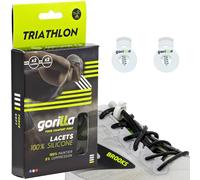 Gorilla Triathlon Elastic Silicone Shoelaces for Fast Transitions