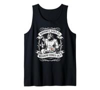 Gorilla Tshirt Whiskey Goes in Wisdom Comes Out Funny Monkey Tank Top