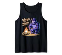 Gorilla Tshirt Whiskey Goes in Wisdom Comes Out Funny Monkey Tank Top