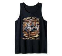 Gorilla Tshirt Whiskey Goes in Wisdom Comes Out Funny Monkey Tank Top