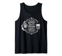 Gorilla Tshirt Whiskey Goes in Wisdom Comes Out Funny Monkey Tank Top