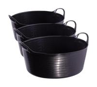 Gorilla Tubs GORSP5GBK 5 Litre SP5Y Tub - Black (Pack of 3)
