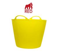 Gorilla Tubs Yellow Plastic Work Trugs Medium 26L Builders Buckets (Red Gorilla)