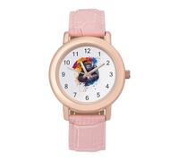 Gorilla Umbrella Monkey Colourful Wrist Watches for Women Men Quartz Stainless Steel Watch Easy to Read