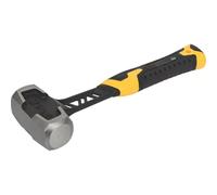 Gorilla V-Series Single-PIECE Club Hammer 2 1/2LB (1.1KG), Drop-Forged, Hardened & Tempered Carbon Steel Head, Single-Piece Soft-Grip Handle, 1 in Pack