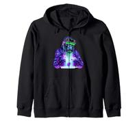 Gorilla VR Gamer Playing Tag Boys Funny Adult Gorilla VR Zip Hoodie