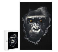 Gorilla Wall Art Fun Wooden Picture Vertical Version Puzzle Creative Gift Wood Jigsaw for Adults And Family Game