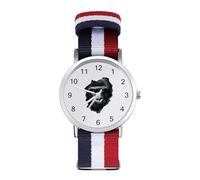 Gorilla Wall Art Wrist Watches with Scale Casual Braided Strap Easy Reader for Work Workout Men Women
