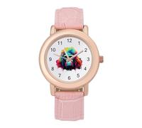 Gorilla Watches for Women PU Leather Strap Watch Analogue Quartz Wrist Watch