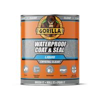 Gorilla Waterproof Coat & Seal Clear, 473ml - Weatherproof Liquid Sealant | Stops & Prevents Leaks | For Roof Tiles, Brick, Wood, Metal, Concrete, St