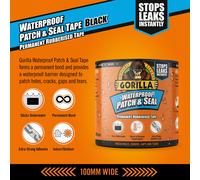 Gorilla Waterproof Patch Seal Tape Black 3m