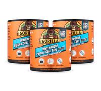 Gorilla Waterproof Patch & Seal Tape Black 3m (3 Pack)
