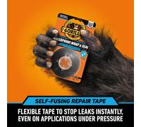 Gorilla Waterproof Wrap Seal Tape Black 24m 100 Waterproof Silicone