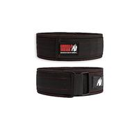 Gorilla Wear - 4 Inch Nylon Lifting Belt - Black/Red - Bodybuilding Strength Training Gym Training Weightlifting Support Stabilisation with Logos for Sports Made of Nylon, L-XL, 9913995013