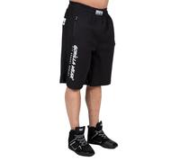 Gorilla Wear - Augustine Old School Shorts - Black/Red - Bodybuilding Sports Everyday Leisure with Logo Print Lightweight and Comfortable for Optimal Movement