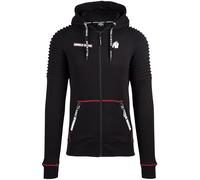 GORILLA WEAR Georgia Zipped Hoodie - Black, Black, XXL