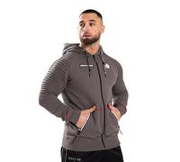 GORILLA WEAR Georgia Zipped Hoodie - Grey, Grey, S