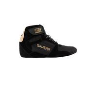 Gorilla Wear Unisex Gwear Pro High Tops Sneaker, Black Gold, 3.5 UK