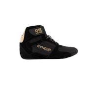 Gorilla Wear Unisex Gwear Pro High Tops Sneaker, Black Gold, 4 UK