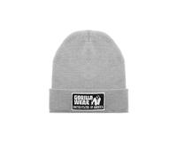 Gorilla Wear - Vermont Beanie - Grey - Bodybuilding Sports Everyday Leisure with Logo Embroidered Lightweight Acrylic Wool, gray, One Size