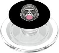 Gorilla Wearing Sunglasses Blowing Bubble Gum Drawing PopSockets PopGrip for MagSafe