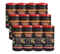 Gorilla Wipes Original - Tub Of 100 Wipes - / AntiBacterial/Multi-Surface/Hand Wipes (12)
