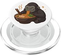 Gorilla With Noodles Ramen Kawaii Gorilla PopSockets PopGrip for MagSafe