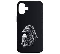Gorilla with Sunglasses Cool Silverback Ape Graphic Animal Case for iPhone 16 Plus