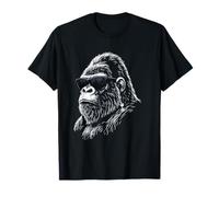 Gorilla with Sunglasses Cool Silverback Ape Graphic Animal T-Shirt