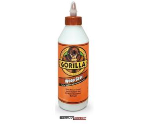 GORILLA WOOD GLUE - IN STOCK SIZES AVAILABLE IN 118ML 236ML 532ML 1LTR